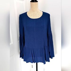 DG2 Navy Women boho blouse Top